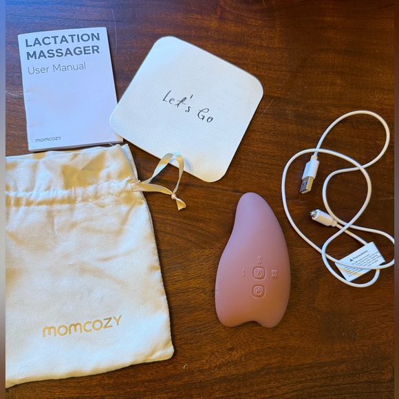 Momcozy Burgundy Lactation massager - Picture 1 of 4